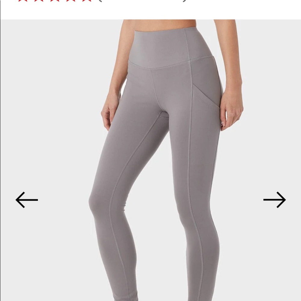 32 Degrees Cool WOMEN'S HIGH-WAIST ACTIVE LEGGING - STEEL GREY Size S - Picture 2 of 5